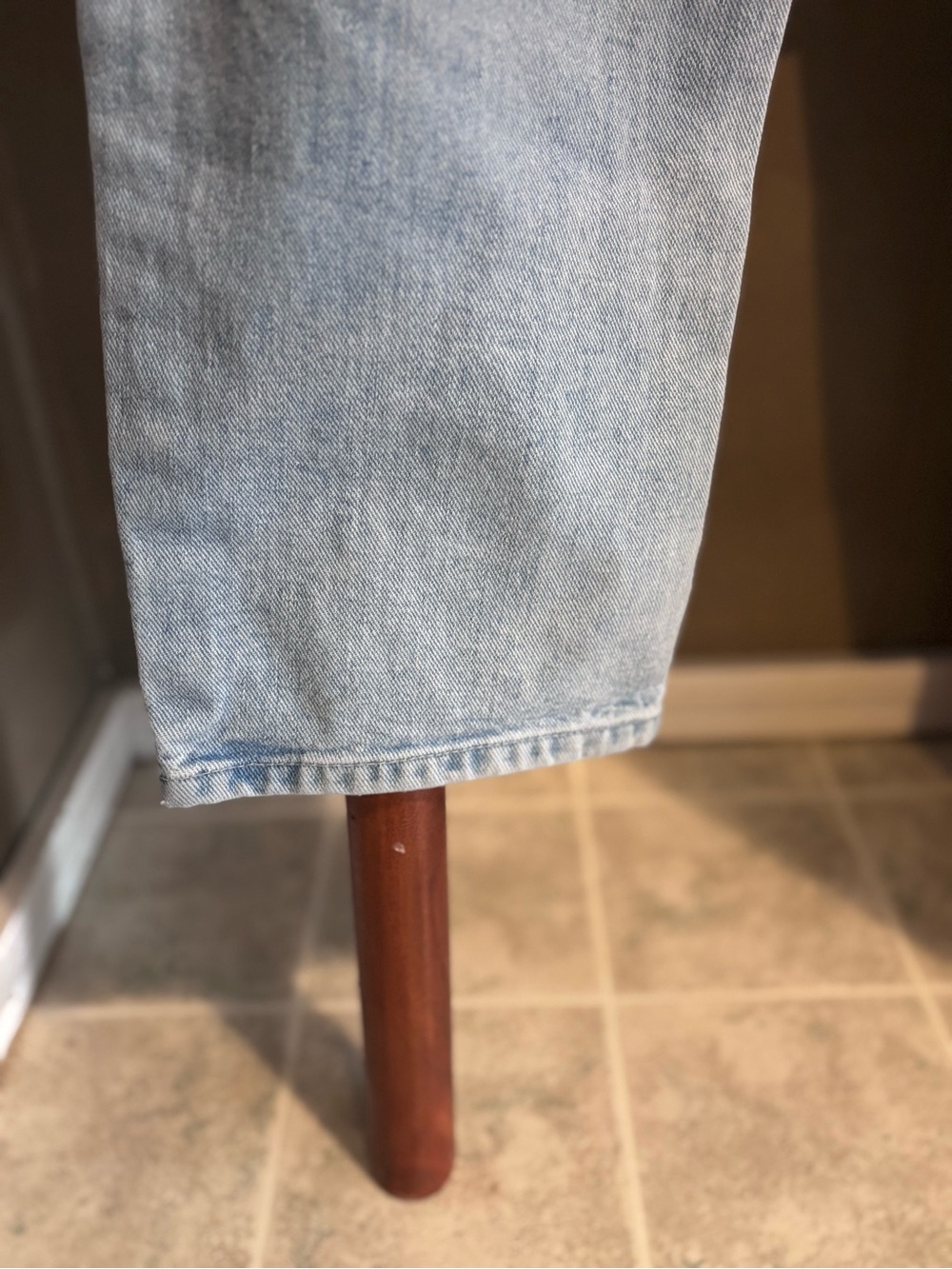 Urban Outfitters BDG Light Blue Distressed High Rise Mom Jeans Denim Edgy - Picture 8 of 11